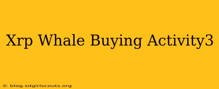 Xrp Whale Buying Activity3