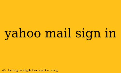 yahoo mail sign in