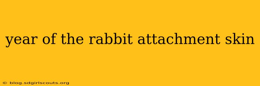 year of the rabbit attachment skin