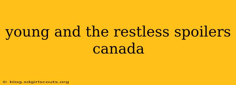young and the restless spoilers canada