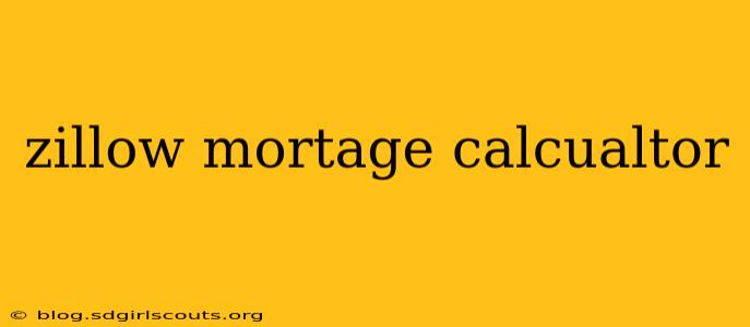 zillow mortage calcualtor